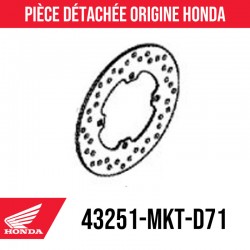 Disque de frein arrière...