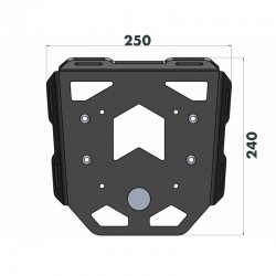 FS66095280101 : Support de top-case Hepco-Becker Minirack Honda Forza 750