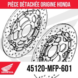 45120-MFP-601 + 45220-MFP-601 : Originales Honda Vorderbremsbeläge Kit Forza 750 NSS
